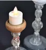 원통형의 복고풍 목제 촛대, 1 개의 양초가있는 1 개의 팔 candelabra, 장식적인 양초 CD03