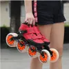 Speed Inline Skates Carbon Fiber 4*90/100/110mm Competition Skates 4 Wheels Street Racing Skating Patines Similar Powerslide