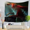 Parete appeso arazzo teste animali stampa coperta spiaggia asciugamano decorativo tappeto decorativo per soggiorno art wall tappers tiger elefante cavallo