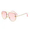 2024 Brand Design Sunglasses women men designer Mirror Good Quality Fashion metal Oversized sun glasses vintage female male UV400