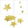 Gold Stars Hanging Decoration Garland Banner Pastel Star Garland Bunting for Weddings Party Children039s Rooms Mosquito Nets Ro3790217