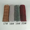 Q3 glitter scarves plain shimmer elastic long headband fashion scarf hijab wraps muslim shawls