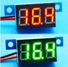 Voltímetro Digital Painel Mini 2 Fios DC 3-30 V Painel LED Display Digital Medidor de Tensão Voltímetro Amarelo Verde Vermelho Azul Luz Voltimetro