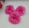 200 pezzi / lotto 8 cm bordeaux Teste di fiori artificiali Grande spilla con testa a sfera rosa Festival Decorazione di nozze Fiore di seta