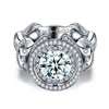 Choucong Majestic Sensation Men ring 3ct Diamond 925 Anillo de boda de compromiso de plata esterlina para hombres