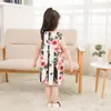 Baby girls Floral print dress sleeveless children Rose flower Princess dresses 2018 summer Kids Clothing C3969