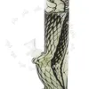 Svart Python Pattern glöd i mörkret 355mm Silikonvattenrör 4 Färger Portabel Silikonvattenrör Vattenrör 14mm Joint Glass Bongs