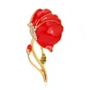 "Unuturuz" Emaye Kırmızı Haşhaş Broş Pin Rozeti Altın Çiçek Anma Günü Hediye DHL Ücretsiz Kargo