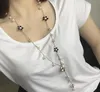 New Style Korean mini flower fringe sweater chain long woman's long necklace accessories valentine's day gift jewelry fashion classic exquis