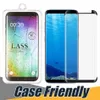 Case Friendly Tempered Glass Screen Protector for note 20 ultra S23 S22 S21 PLUS Note 10 S10 Protector Film Glue on Edge Screen Protector with Box