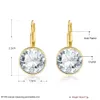 Dange Earrings New White Bella For Women Crystal From Swarovski Fashion Round Earrings wedding Jewelry Gift