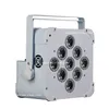 8 pz/lotto Con Flight Case 9x18 w RGBWA UV 6IN1 Alimentato A Batteria Wireless DMX Luce Della Fase Led Par Luce Uplight