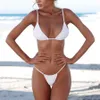 Bikini 2021 Mayo Kadın Mayo Kadınlar Bandaj Seksi Beyaz Tanga Brezilyalı Bikiniler Pad Plaj Giyim Ile Set Banyo Takım Elbise Bikini