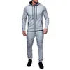 Set invernali di marca casual Felpe con cappuccio a maniche lunghe + pantaloni Tute da uomo Felpe Pantaloni sportivi Pantaloni sportivi casual Taglie forti