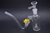 4.5" Mini Glass Bubbler Flare Mouthpiece Percolator Water Pipe Oil Rig Pipe 14mm Joint Pocker Small Bong With tobaccco smoking bowl