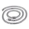 15mm Luxury Heavy Cuban Link Chain Iced Out Crystal Rhinestones Triple Lock Stainless Steel Necklace Bracelet Men Women Hiphop Jewelry Sets