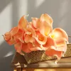 2018 neue künstliche Blume Farbanpassung 10 teile/los PU Mini Calla Lilie Haufen Halloween gefälschte Blumendekoration getrocknete Blume