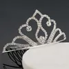 Girls Crowns With Rhinestones Wedding Jewelry Bridal Headpieces Birthday Party Performance Pageant Crystal Tiaras Wedding Accessories #BW-T078