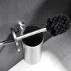 Wall-mounted Toilet Bowl Brush and Holder Set,Toilet Bowl Cleaner Brush Holder Set,Stainless Steel Toilet Brush With Holder