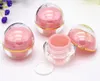 100pcs/lot 10g cream jar For Lip balm Lipstick Empty Spherical Round lip gloss jar Mini sample container