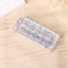 1set 12*5cm Gigantic Clear Jelly Stamper Rectangular Silicone Nail Art Stamper and 1Scrapers
