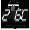 3D LED Wall Clock Modern Digital Table Desktop Alarm Clock Nightlight Saat Wall Clock For Home Living Room Office 24 or 12 Hour