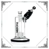 Phoenix Black White Matrix Bongs Glycerin Freezable Coil Tube Bong Glas Wasserpfeife Bauen Sie eine Bong Bubbler Wasserpfeifen rauchen berauschend