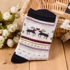 5 Pairs Women Christmas Sock Sweet Candy Color Cartoon Elk Women Socks Winter Warm Cotton Shorts Ankle Socks Meias Calcetines