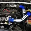 PQY - 2.5 "64mm bosse droite Silicone tuyau Intercooler coupleur Tube tuyau bleu jaune PQY-HSH0025-QY