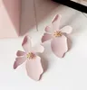 Estilo Hot Daisy pétalas brinco personalidade feminina exagerada estilo longo pingente Coreano estilo coringa ear ring brincos moda clássica delica