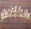 2022 Hoge kwaliteit goud met parels Crystal Rhinestones Headpieces Hair Sticks Hairbands Crowns Wedding Tiaras Accessoires Party Tiara goedkoop