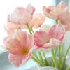 8pcs 실크 가짜 양귀비 꽃 홈 가구 시뮬레이션 웨딩 파티 테이블 장식을위한 생생한 아름다운 실제 터치 꽃