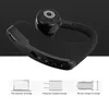 V9 Bluetooth Headphones Business Single Wireless Earphones Headsets Drive Earbuds with Mic Noise Cancelling for Driver Sport Business in Retail Box