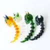 New 3.9 Inch Mini Skull Bullfighting Glass Dabble Wax dab tool with Colorful Thick Pyrex Glass Dabber Tools for smoking