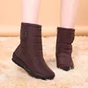 Women Snow Ankle Boots Female Zipper Down Winter Boots Anti Skid Waterproof Flexible Plush Insole Botas