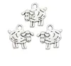 200 pçs liga animais ovelhas encantos antigo prata encantos pingente para colar jóias fazendo descobertas 16x15mm263e