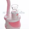 Commercio all'ingrosso Tubo dell'acqua in silicone alimentare da 8,3 pollici Mini Silicone Rigs Tubi per acqua Bong colore misto - SRS416