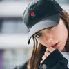 100% katoen roos borduurwerk hoed zwart cap blanco snapback hiphop vader cap ontwerper hoeden mannen vrouwen vizier hoed skateboard Gorra Bone