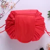 Borsa da toilette pigro da 50 pezzi Borsa da viaggio per trucco in poliestere con coulisse Borsa cosmetica fenicottero