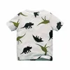 Jungen Kurzarm-T-Shirts Sommerhemd Kind Baby Kinder Kleidung Kapitän Anker Dinosaurier bedrucktes T-Shirt Fabrikkosten Großhandel