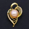 Mode pärlsmycken sötvatten pärlbrons hänge ge din älskade en överraskande gåva (pärla som ska köpas separat)