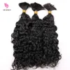 Human Braiding Hair bulk Water Wave Bulk Virgin Brazilian Bulk Braiding Hair Extensions Loose Curly Hair Style Fast 2817156