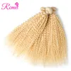 rcmei 4 몽골 곱슬 머리 확장의 번들 613 금발 번들 1030inch kinky curly 613 Remy Human Hair Bundles 2449423