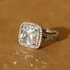 Diamond Drill Three Generations Color IJ 3 carati Platinum Platinum Sterling Silver Women Wedding o Engagement Ring4128913