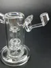 Hitman Glass Bubblers Oil Rig 5.5 "인치 인라인 매트릭스 Perc Hitman Sidecar Water Pipes Bongs Birdcage Percolator Hockahs Shisha