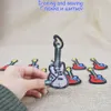 10 PCS guitarra Patches bordados para roupas sacos ferro em transferência remendo Applique para crianças Jeans Caps DIY Sew no bordado Adesivos