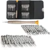 25 i 1 skruvmejsel Set Opening Repair Tool Kit för iPhone X 8 7 6 5 För PC, glasögon, mobiltelefon, klocka, digitalkamera