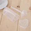 新しい環境ハートラウンド形状食品グレードプッシュアップケーキポップ容器アイスクリームカップケーキパーティー装飾DIYプラスチック型