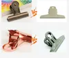 Copper Binder Clips Vintage Skeleton Clips Metal Electroplating Bulldog Hinge Clips Paper Clamps for Maps Papers Tags1331587