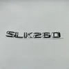 For Mercedes Benz SLK Class W171 SLK63 SLK200 SLK220 SLK230 SLK260 SLK280 SLK300 SLK320 SLK350 Car Chrome Alphabet Sticker Badge E6182200